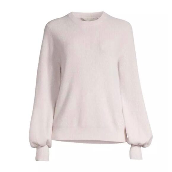 Ted Baker London “Ckamila” Ribbed Cashmere Pullover Puff Sweater - Picture 4 of 12